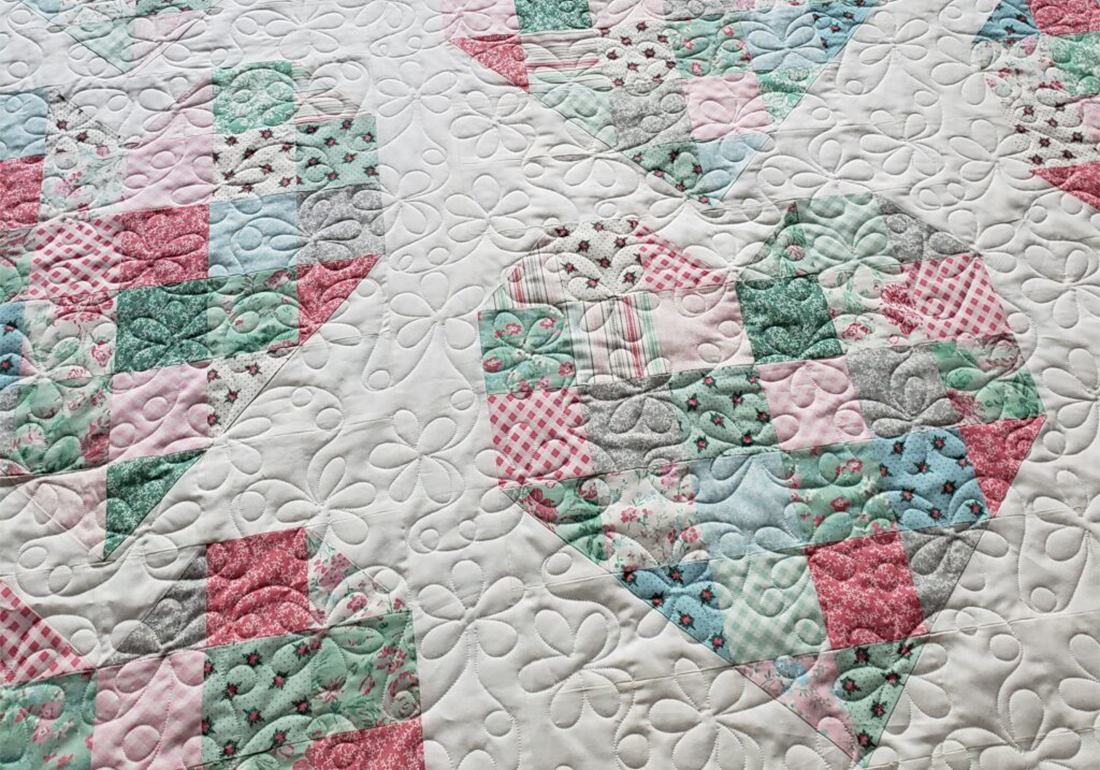 Longarm Quilting Closeup Longarm Quilting Closeup