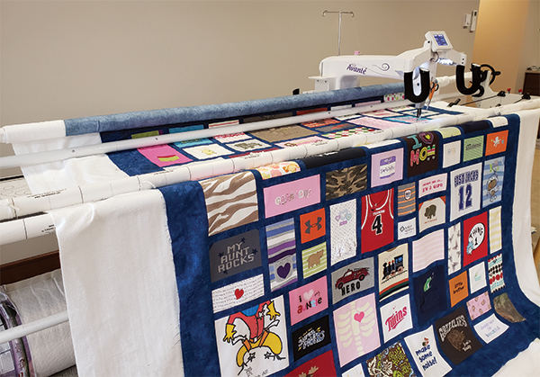 Longarm Quilting Set Up
